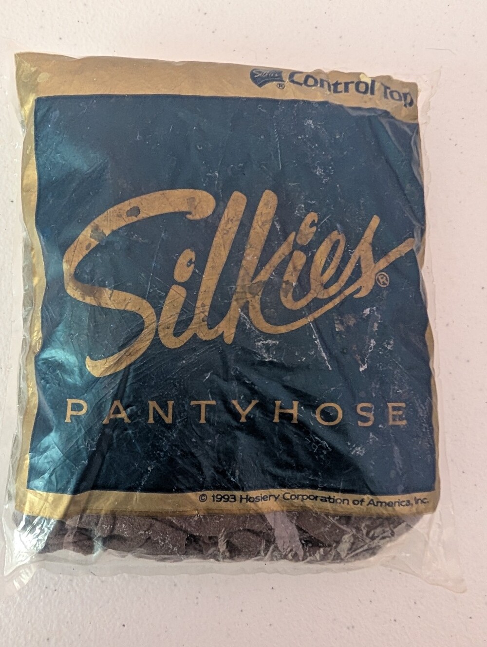 Silkies Pantyhose Control Top 1993 Queen Taupe 124 NOS One Pair